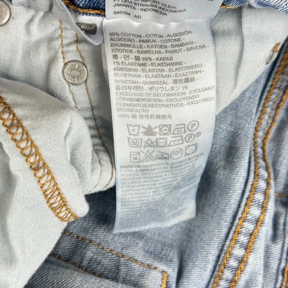 Levi's Jeans Mens 505 Regular Fit W34 L32 Blue Straight Leg Denim Cotton‎